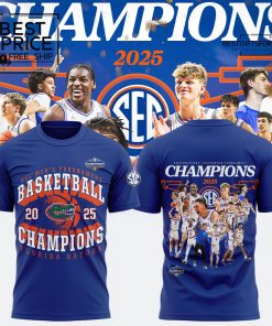 Florida Gators Men’s Basketball SEC TOURNAMENT CHAMPIONS Limited Edition T-shirt