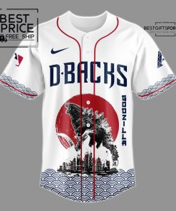 Godzilla x Arizona Diamondbacks Japan Limited Edition Baseball Jersey