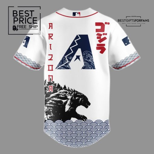 Godzilla x Arizona Diamondbacks Japan Limited Edition Baseball Jersey