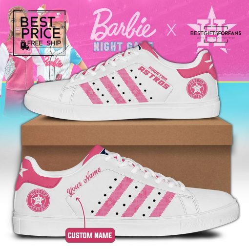 Houston Astros Pink Low Special Edition Stan Smith Shoes