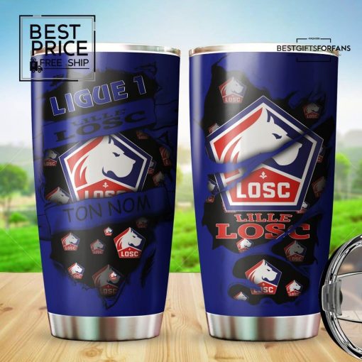 Lille Olympique Sporting Club LOSC Custom Stanley Quencher Stainless Steel Tumbler