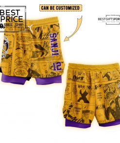 Los Angerles Lakers x Sanji One Piece Personalized Basketball Jersey