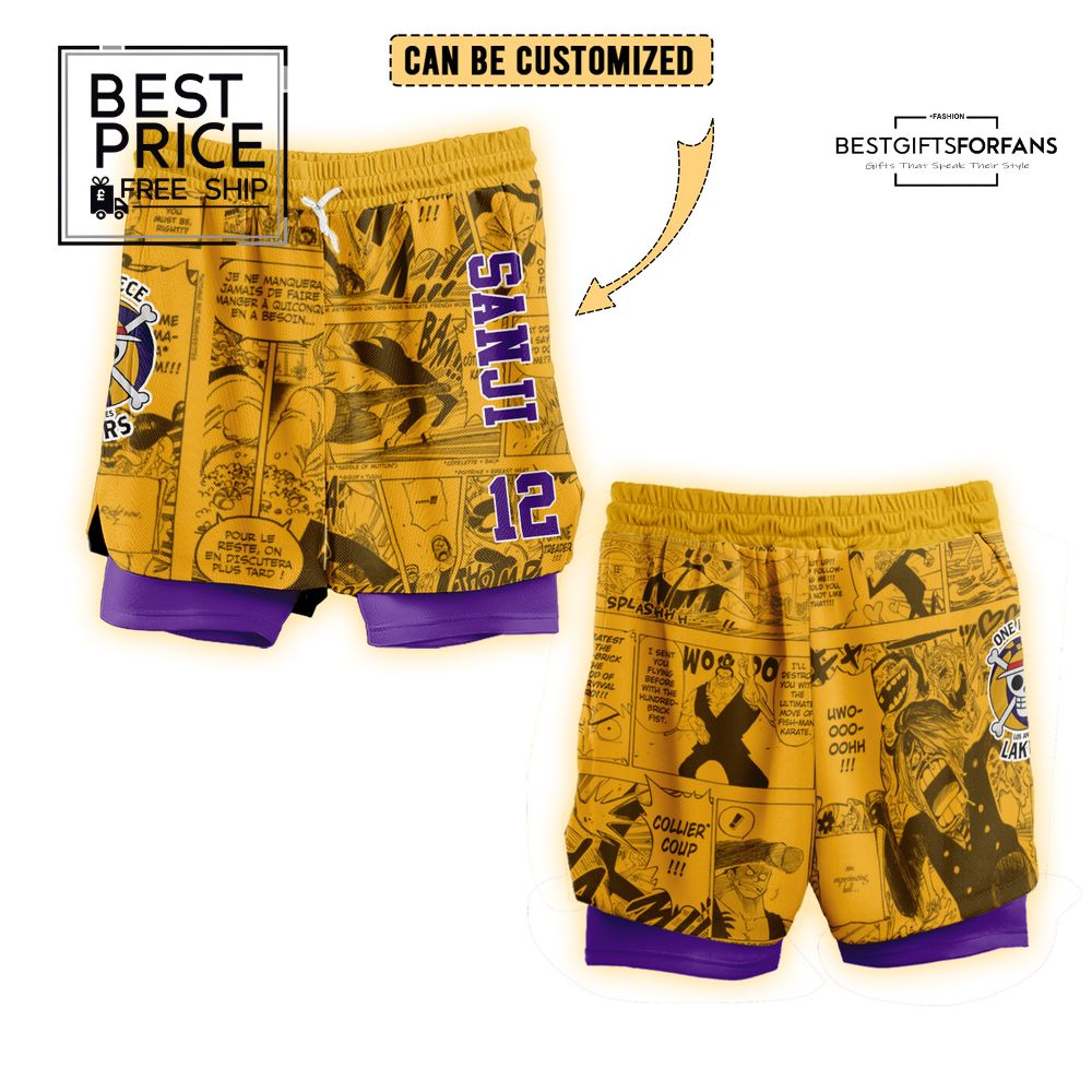 Los Angeles Lakers and Sanji One Piece Personalized Basketball Jersey Los Angeles Lakers and Sanji One Piece Personalized Basketball Jersey