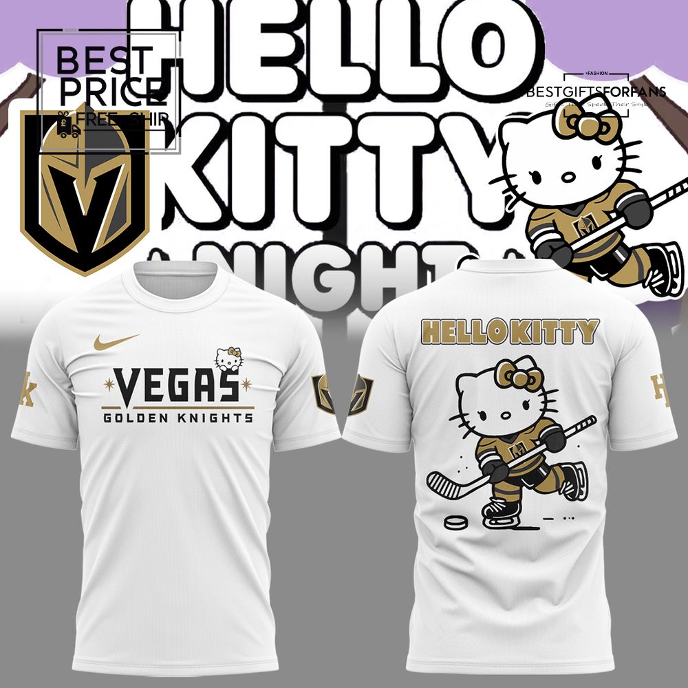 New Vegas Golden Knights x Hello Kitty Special Edition T-shirt 2025 New Vegas Golden Knights x Hello Kitty Special Edition T-shirt 2025