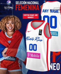 Puerto Rico FIBA Centro Women’s Championship 2024 White Basketball Jersey
