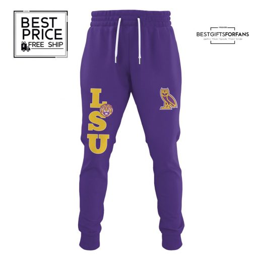 OVO x LSU Tigers Time To Shine Full-Snap Varsity Baseball Jacket