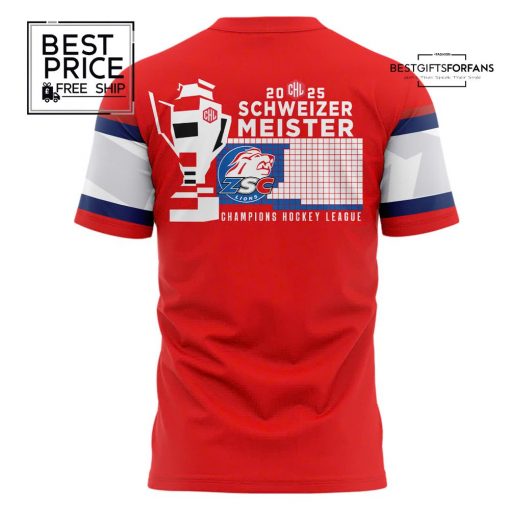 ZSC Lions CHL 2025 European Club Champions Special Edition T-shirt