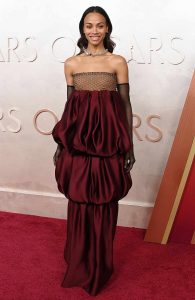 zoe saldana oscar 2025