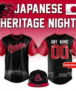 Baltimore Orioles Japanese Heritage Night Custom Special Edition Baseball Jersey
