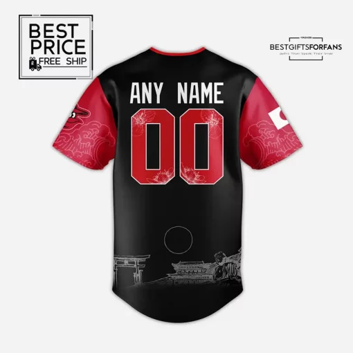 Baltimore Orioles Japanese Heritage Night Custom Special Edition Baseball Jersey