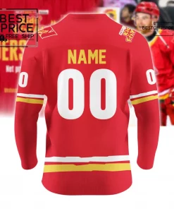 Calgary Wranglers Kid-Designed Cowboy Logo Custom Limited Edition Hockey Jersey