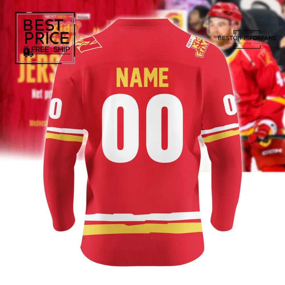 Calgary Wranglers Kid-Designed Cowboy Logo Custom Limited Edition Hockey Jersey Calgary Wranglers Kid-Designed Cowboy Logo Custom Limited Edition Hockey Jersey