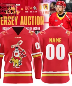Calgary Wranglers Kid-Designed Cowboy Logo Custom Limited Edition Hockey Jersey