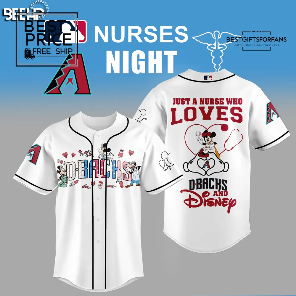 Arizona Diamondbacks x Disney Nurses Night Custom Baseball Jersey Arizona Diamondbacks x Disney Nurses Night Custom Baseball Jersey