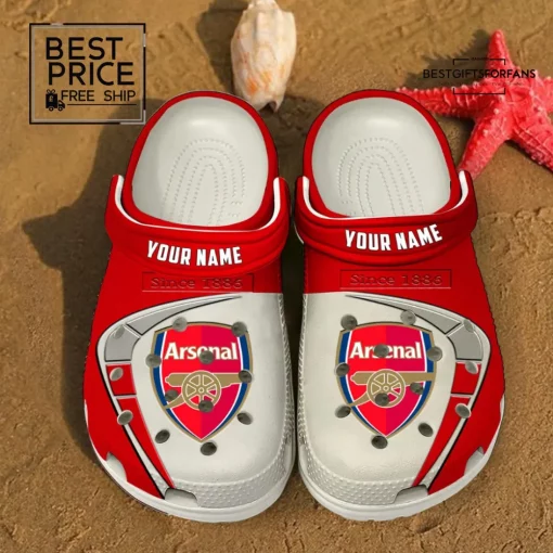 Arsenal FC Custom Name Special Edition Crocs