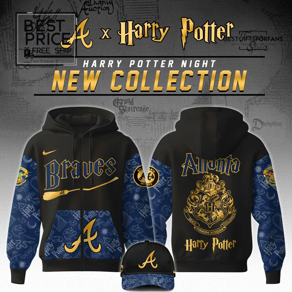 Atlanta Braves x Harry Potter Night Limited Edition Hoodie Atlanta Braves x Harry Potter Night Limited Edition Hoodie