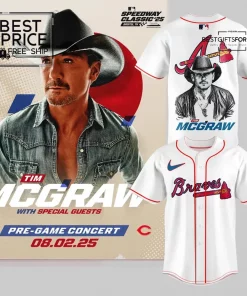 Atlanta Braves x Tim McGraw Custom Special Edition Baseball Jersey