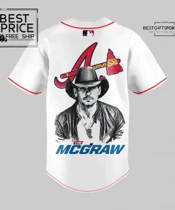 Atlanta Braves x Tim McGraw Limited Edition Baseball Jersey 3