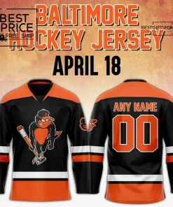 Baltimore Orioles Custom Crossover Limited Edition Hockey Jersey