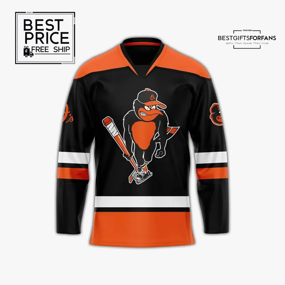 Baltimore Orioles Custom Crossover Limited Edition Hockey Jersey Baltimore Orioles Custom Crossover Limited Edition Hockey Jersey