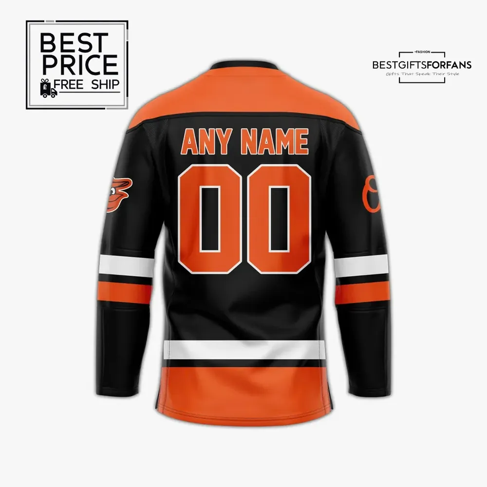 Baltimore Orioles Custom Crossover Limited Edition Hockey Jersey Baltimore Orioles Custom Crossover Limited Edition Hockey Jersey