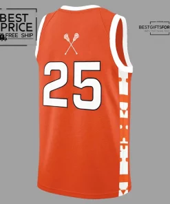 Baltimore Orioles x 2025 Lacrosse Night Basketball Jersey 3