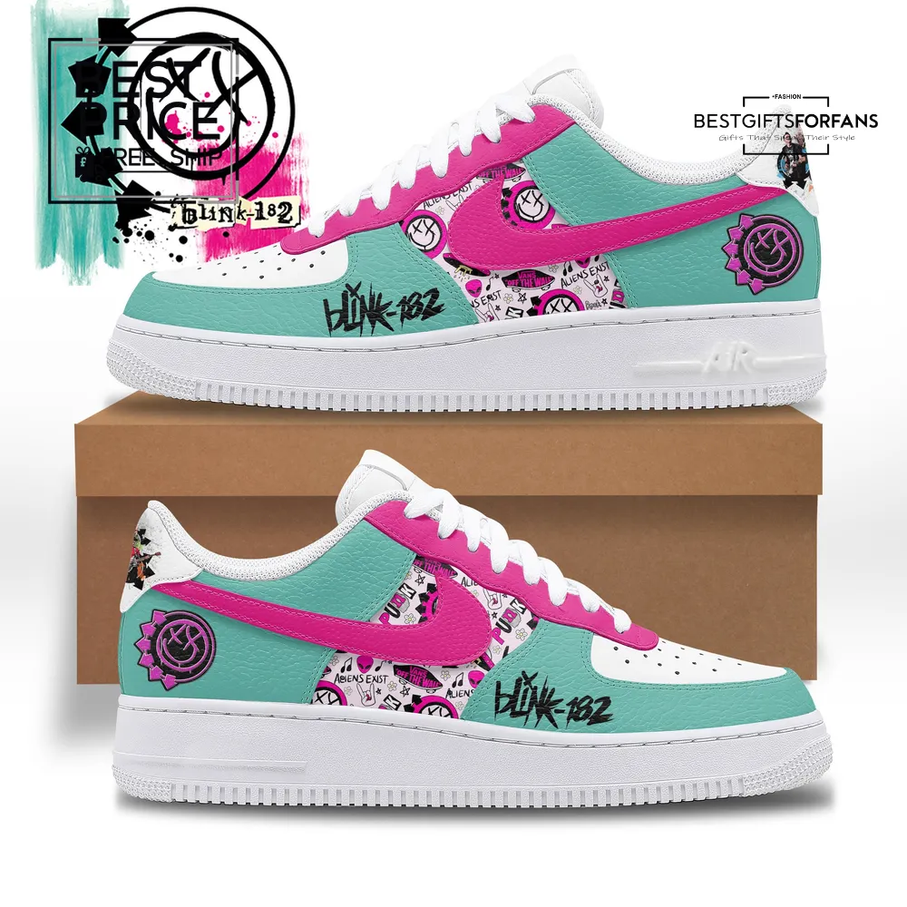Blink-182 CustomĀ Air Force 1 Sneakers Blink-182 CustomĀ Air Force 1 Sneakers