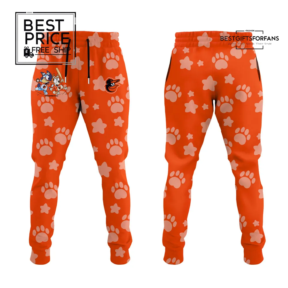 Bluey & Bingo Join Birdland Baltimore Orioles Custom Crossover Baseball Jersey Bluey & Bingo Join Birdland Baltimore Orioles Custom Crossover Baseball Jersey
