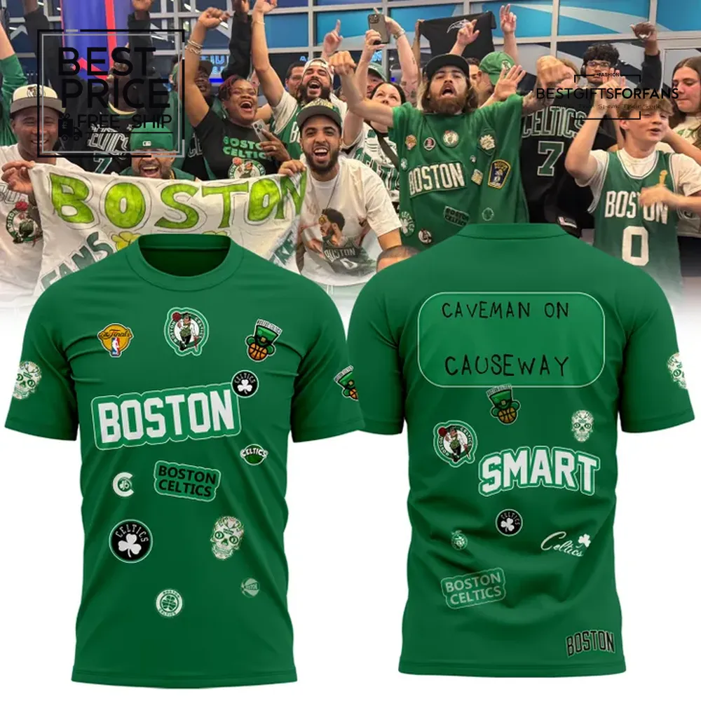 Boston Celtics Caveman on Causeway Limited Edition T-Shirt Boston Celtics Caveman on Causeway Limited Edition T-Shirt