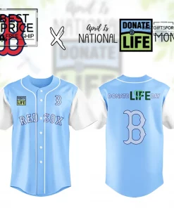 Boston Red Sox MLB x Donate Life Month Limited Edition Baseball Jersey