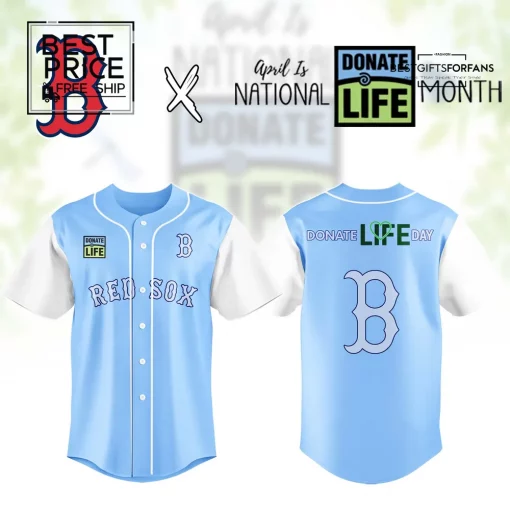 Boston Red Sox MLB x Donate Life Month Limited Edition Baseball Jersey