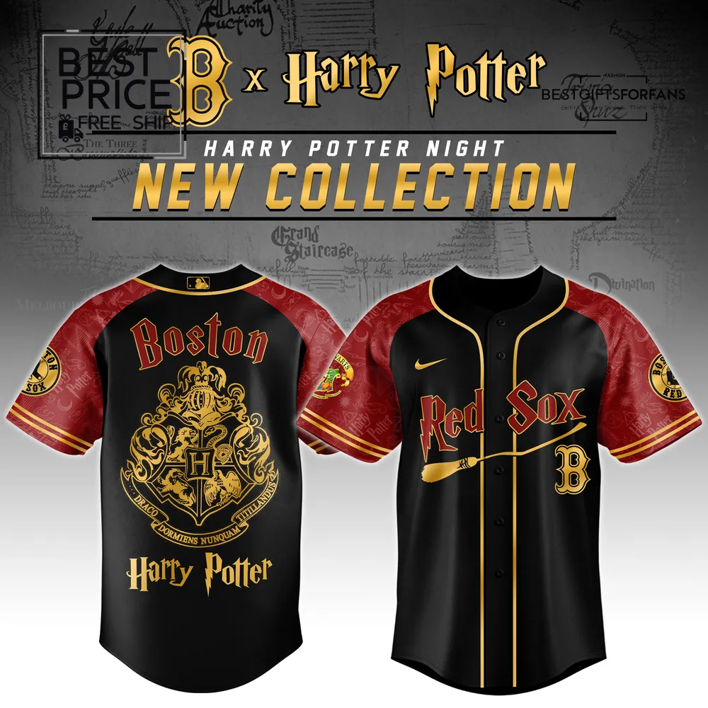 Boston Red Sox MLB x Harry Potter Limited Edition Baseball Jersey Boston Red Sox MLB x Harry Potter Limited Edition Baseball Jersey