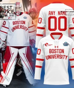 Boston University Terriers Frozen Four Custom Hockey Jersey
