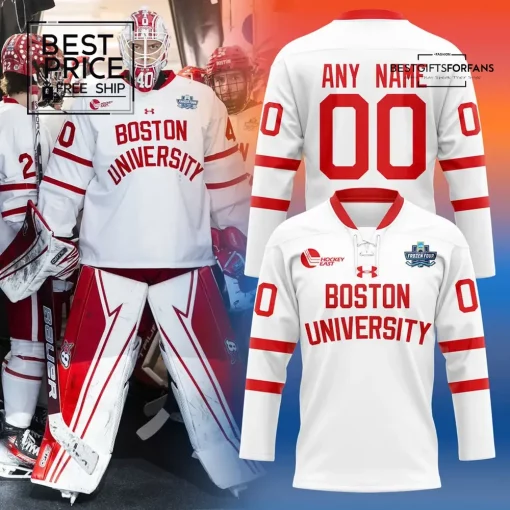 Boston University Terriers Frozen Four Custom Hockey Jersey