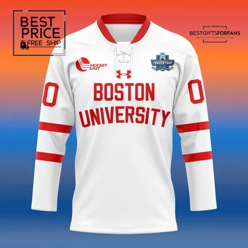 Boston University Terriers Frozen Four Custom Hockey Jersey