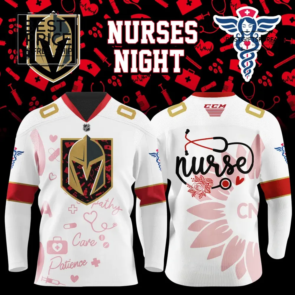 Golden Knights Nurses Night Limited Edition Hockey Jersey Golden Knights Nurses Night Limited Edition Hockey Jersey