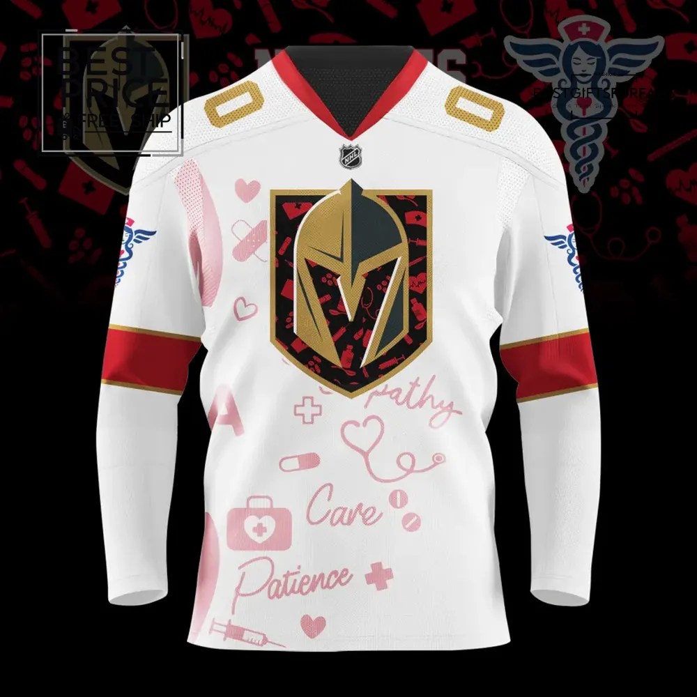 Golden Knights Nurses Night Limited Edition Hockey Jersey Golden Knights Nurses Night Limited Edition Hockey Jersey