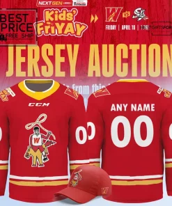 Calgary Wranglers Kids FriYAY Special Edition Customizable Hockey Jersey