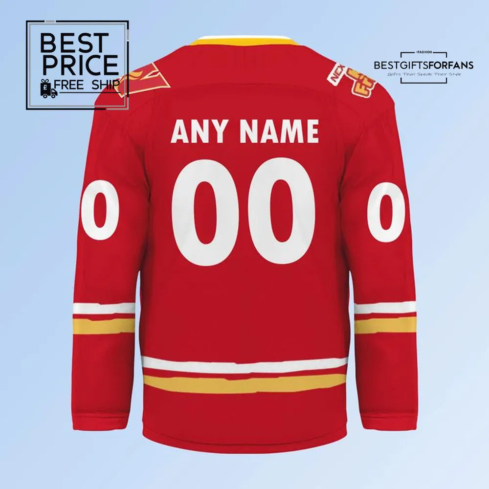Calgary Wranglers Kids FriYAY Special Edition Customizable Hockey Jersey Calgary Wranglers Kids FriYAY Special Edition Customizable Hockey Jersey