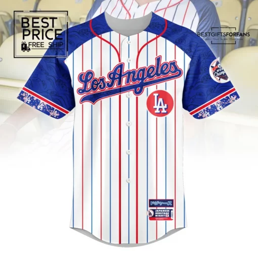 LA Dodgers Japanese Heritage Night Daruma Doll Custom Special Edition Baseball Jersey