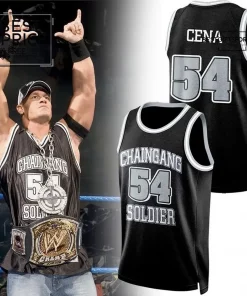 John Cena Chain Gang Soldier 54 Throwback Limited Edition Basketball Jersey