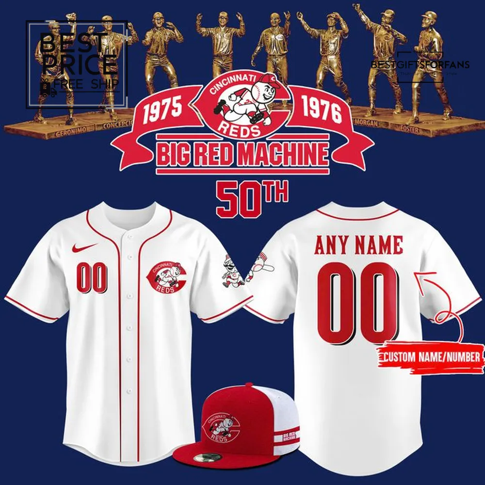 Cincinnati Reds Big Red Machine 50th Anniversary Special Edition Baseball Jersey Cincinnati Reds Big Red Machine 50th Anniversary Special Edition Baseball Jersey