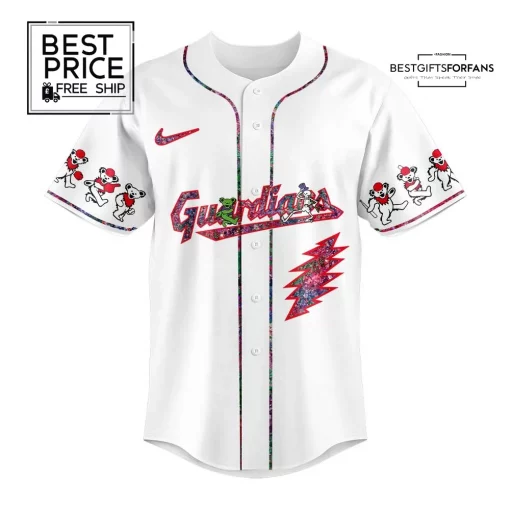 Cleveland Guardians x Grateful Dead Night Limited Edition Baseball Jersey