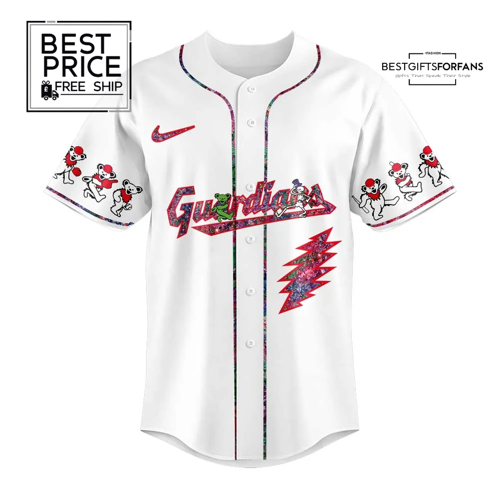 Cleveland Guardians x Grateful Dead Night Limited Edition Baseball Jersey Cleveland Guardians x Grateful Dead Night Limited Edition Baseball Jersey