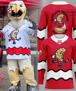Cleveland Pierogies Monsters Uniform Red Hockey Jersey