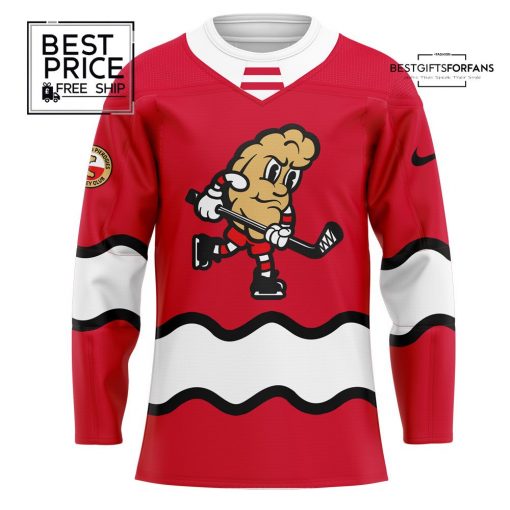 Cleveland Pierogies Monsters Uniform Red Hockey Jersey