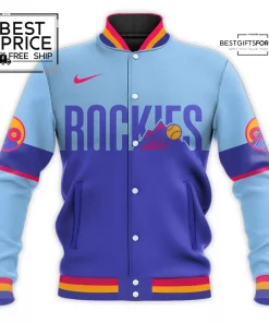 Colorado Rockies City connect Special Edition Baseball Jacket 3