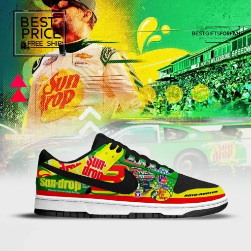 Dale Earnhardt Jr. No. 8 Sun Drop Chevrolet Nike SB Dunk Shoes