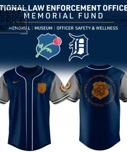 Detroit Tigers Law Enforcement Special Edition Baseball Jersey