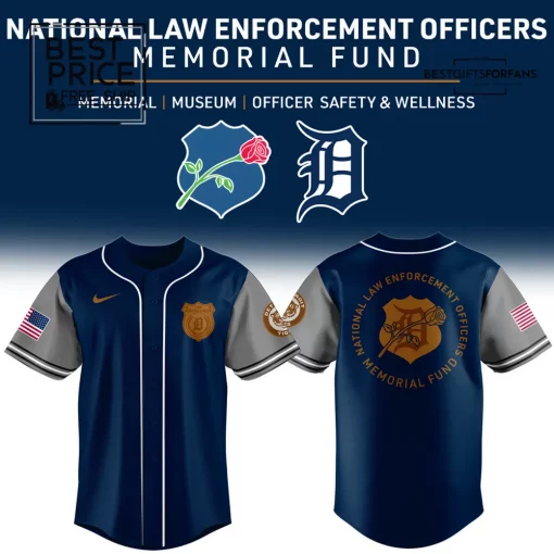 Detroit Tigers Law Enforcement Special Edition Baseball Jersey